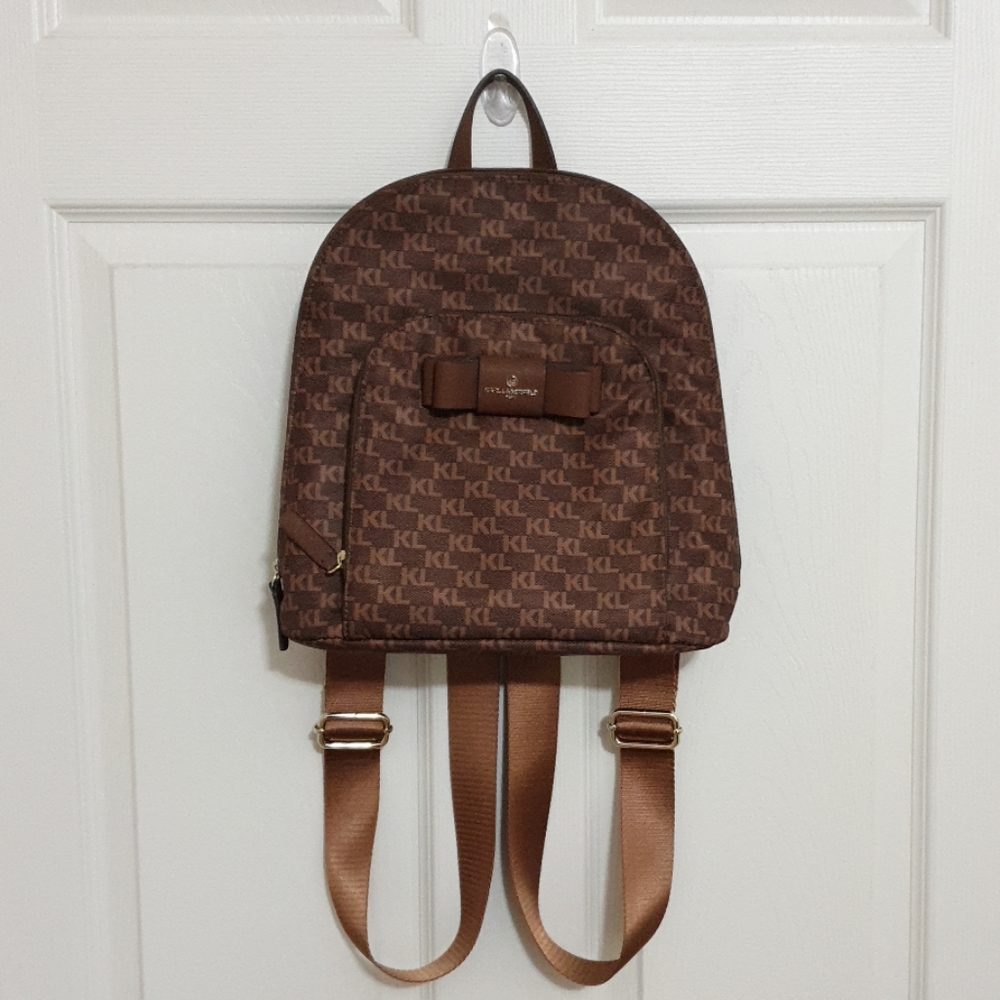Karl Lagerfeld Paris Monogram Zip-Around Backpack